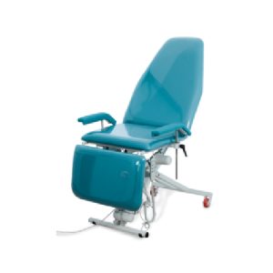 EXAMINATION TABLE WITH ELECTRIC VARIABLE HEIGHT IN X WITH 3 SECTIONS (ELECTRIC LEG REST) ​​WITH ARMRESTS